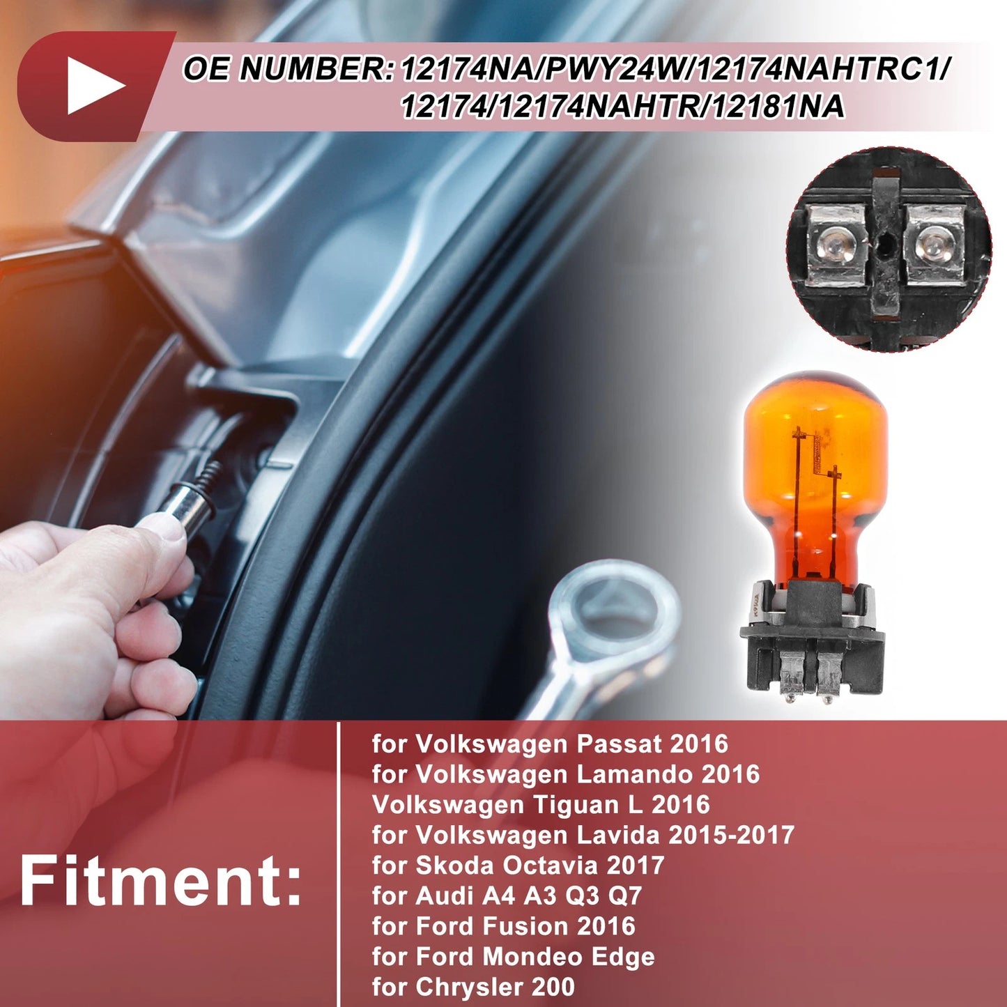 Turn Signal Light Socket for Volkswagen Passat (2016) No. 12174NA