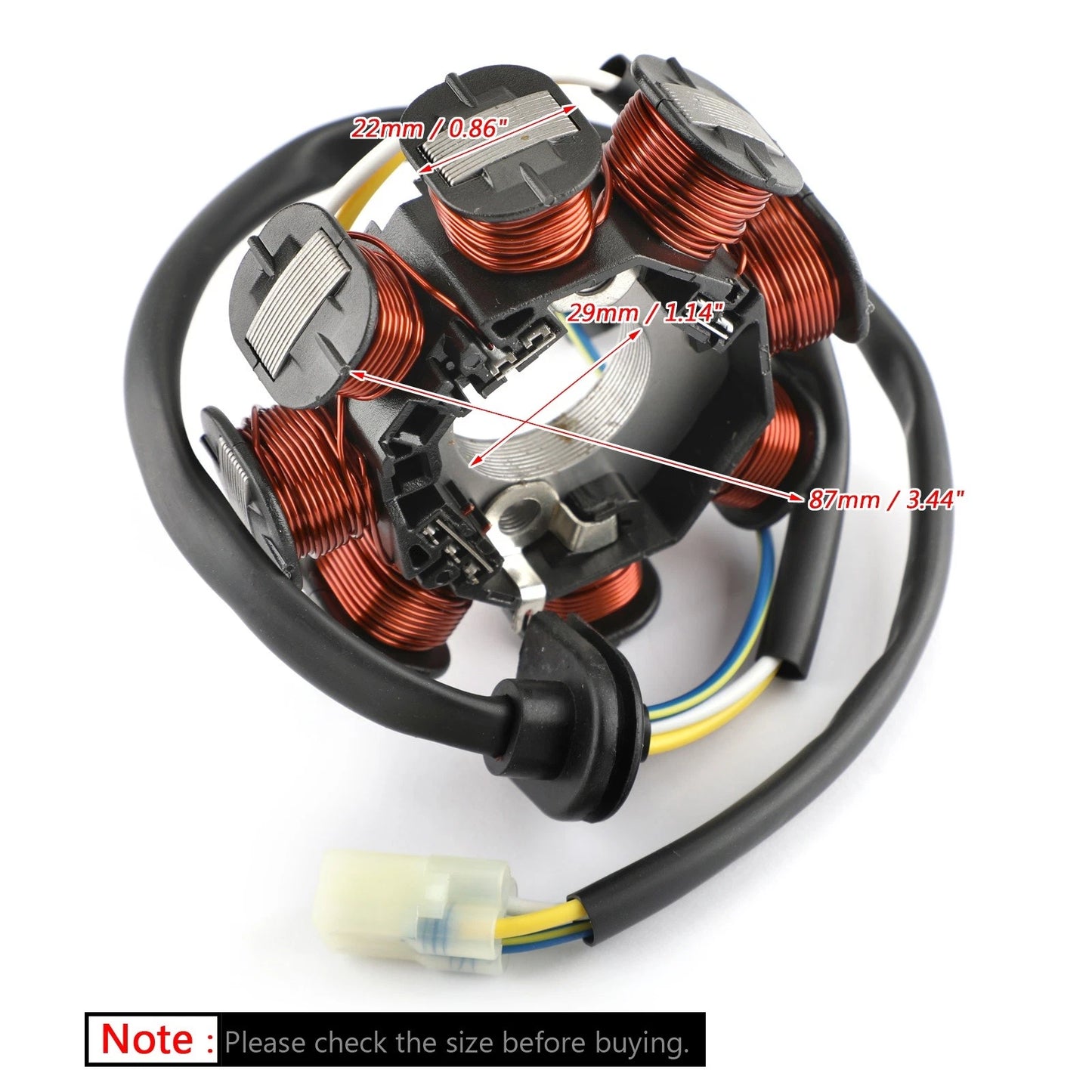 Alternator Stator for Kymco KXR 90 / Maxxer 90 / Mongoose 90 (2004–2018)