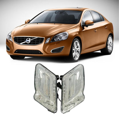 Pair of Front LED Daytime Running Lights for Volvo S60/V60 (2010–2013)