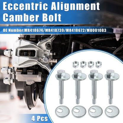 4pcs Eccentric Alignment Camber Bolt for Mitsubishi Montero (2001–2006) No.MR418674