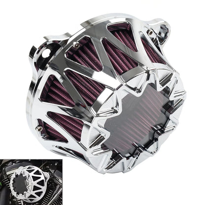 Black Air Cleaner Intake Filter for Harley Touring Street Glide Road King (2008–2016)