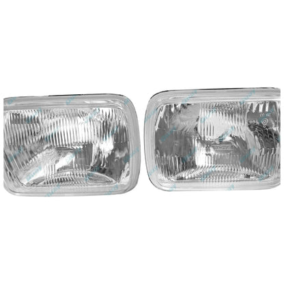 LH & RH Universal Headlights Pair with Globes for Toyota Townace Liteace Celica (1983-1996)