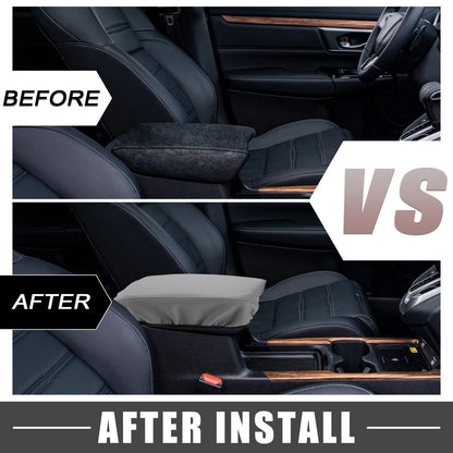Car Center Console Armrest Cover Trim for Honda CR-V (2017-2022) Gray