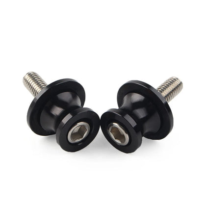 Swingarm Spools Slider Stand Screws 8MM for Kawasaki ZX6R (2012–2021) Black CNC