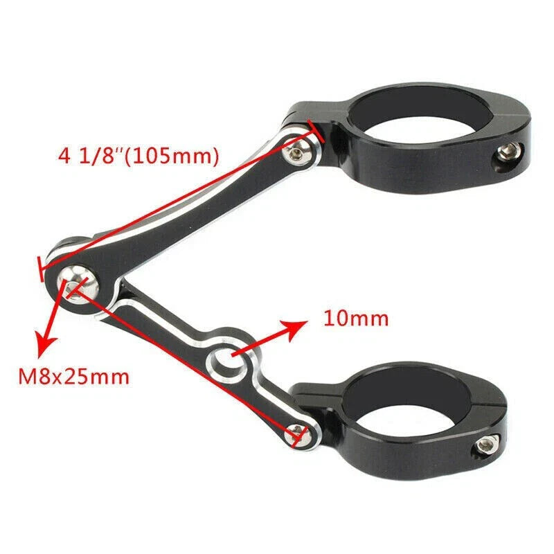 39mm-41mm Motorcycle Headlight Fork Tube Bracket Mount for Make & Model