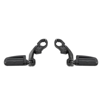 Matte Black 32mm Short Angled Highway Bar Engine Guard Pegs Mounts Footpegs
