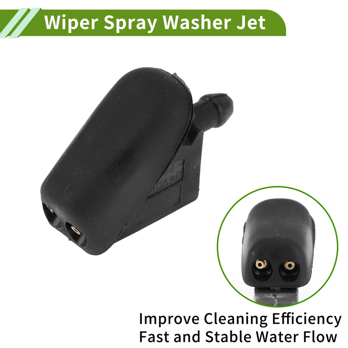Windshield Washer Nozzle Set with Hose Connector for Mini (No. 61667146377)