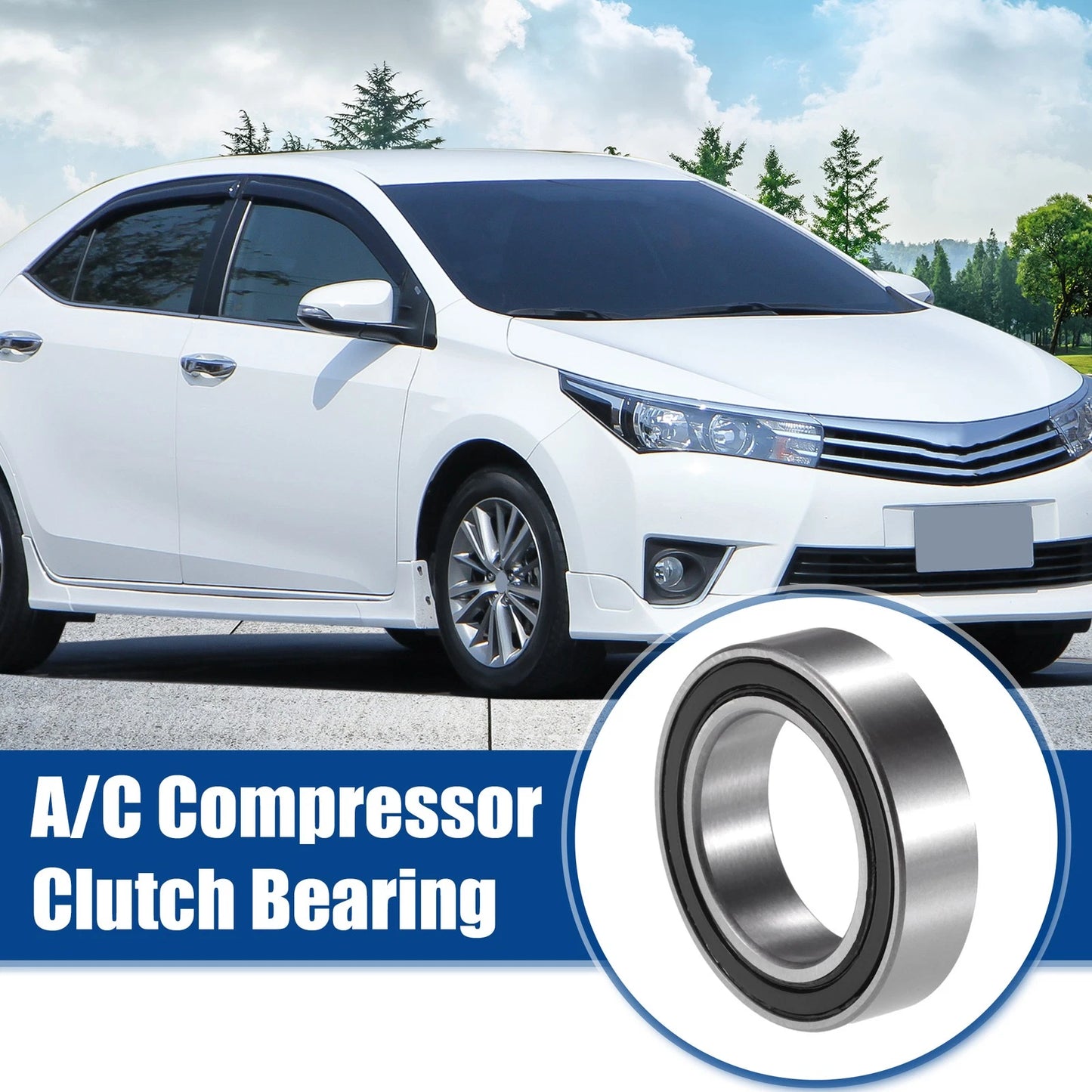 A/C Compressor Clutch Bearing for Universal Car (30mm ID x 47mm OD x 12mm Thick)