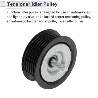 Drive Belt Idler Pulley for Mercedes-Benz W212 (2009-2014) Black 1 x Pc