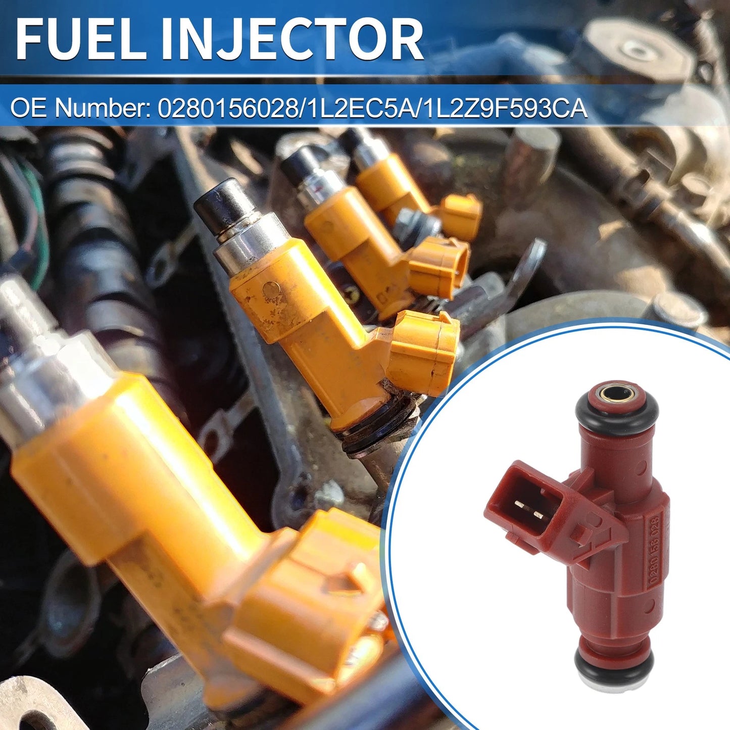 Fuel Injector No.0280156028/1L2EC5A/1L2Z9F593CA for Ford Explorer (2002–2005)