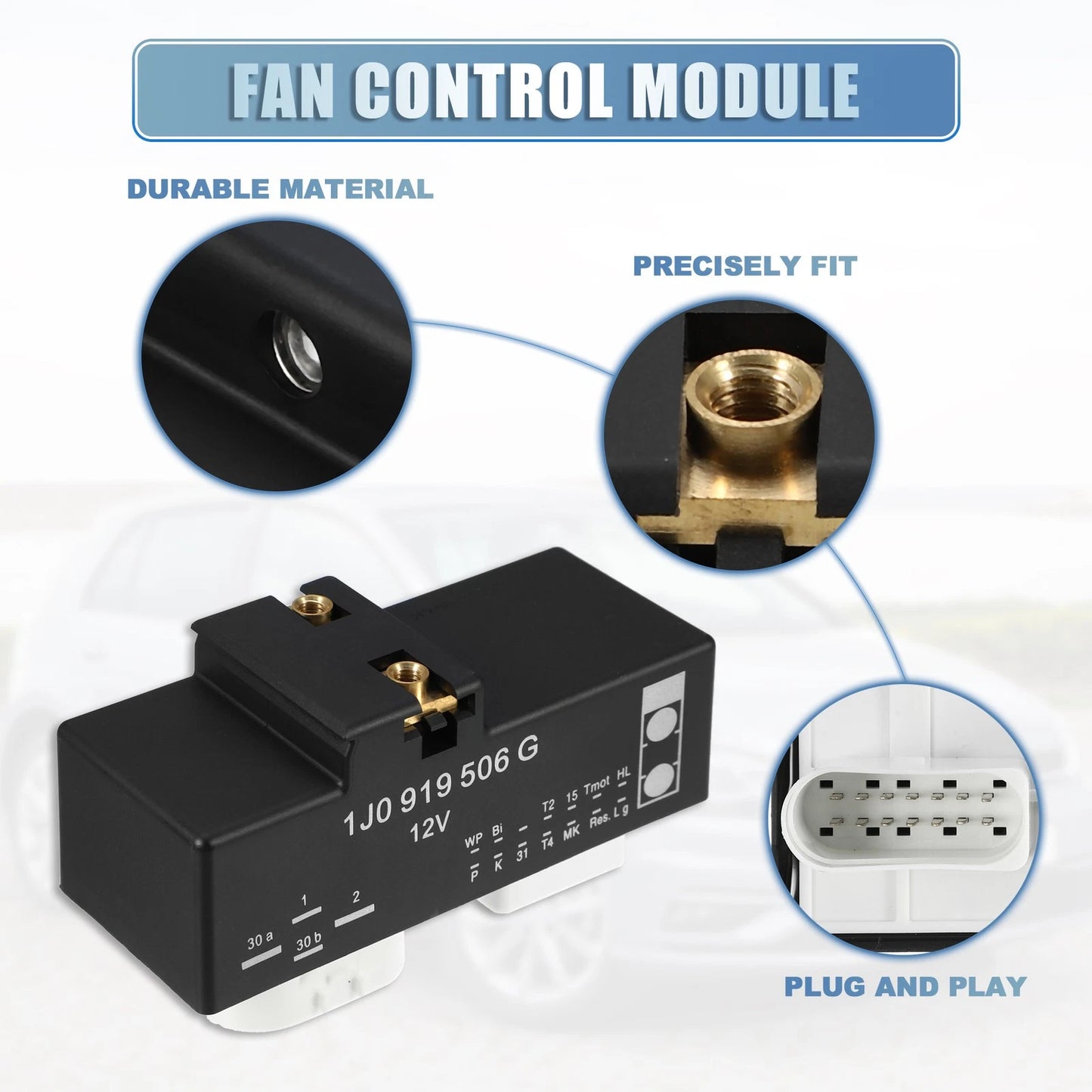 Radiator Fan Control Module for Volkswagen Golf (1999) No. 1J0919506G