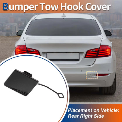 Rear Car Bumper Tow Hook Cover for BMW 5 Series F10 (2011–2017) No. 51127332777 Sophisto Grey
