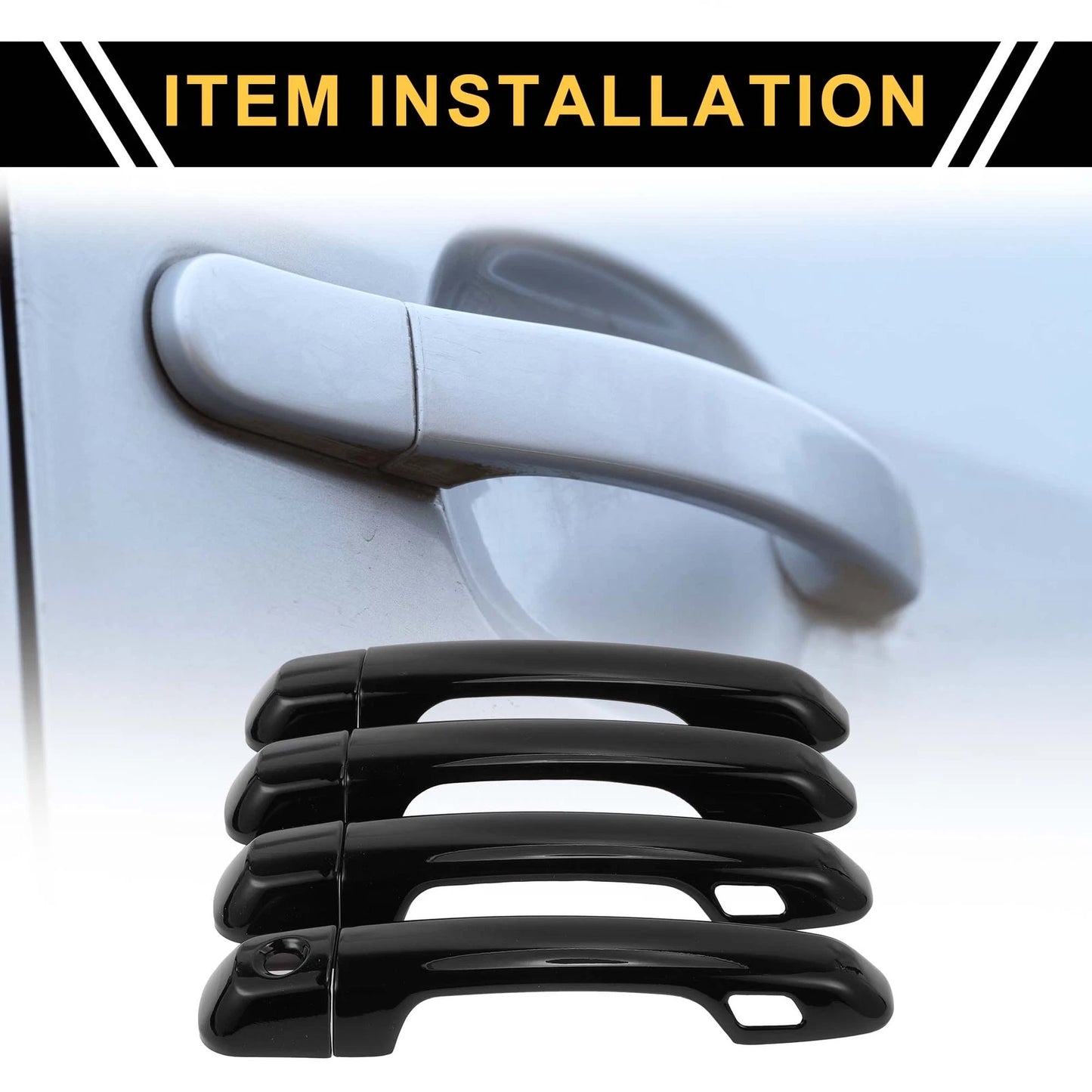 Set of 4 Exterior Door Handle Covers for Toyota 4Runner (2010–2019)