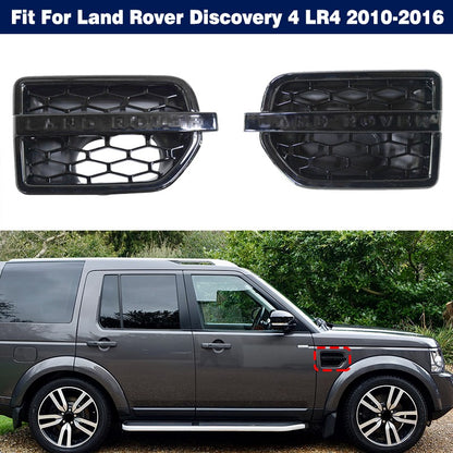 Pair Front Side Fender Air Intake Vent Grille Cover for Land Rover LR4 (2010–2016)