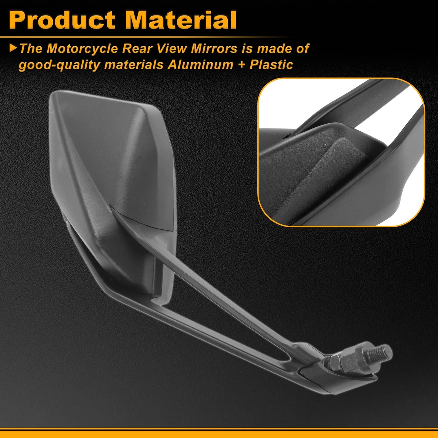 Set of 2 Rear View Mirrors for Kawasaki Z1000 (2014–2021)