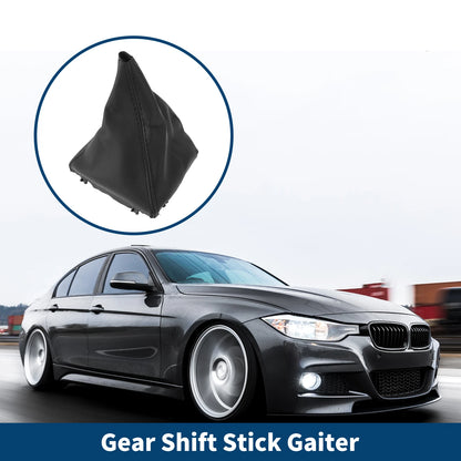 1 Pc Gear Shift Stick Gaiter for BMW F30 F31 (2012–2018) Black Leather