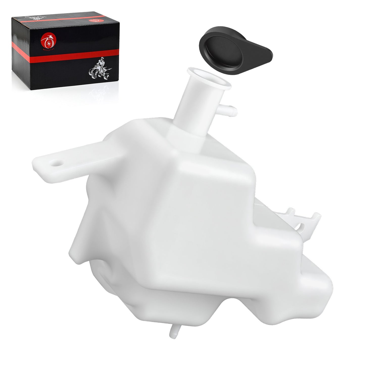 Coolant Reservoir Tank with Cap for Kawasaki Ninja ZX6R ZX6RR (2000–2009)