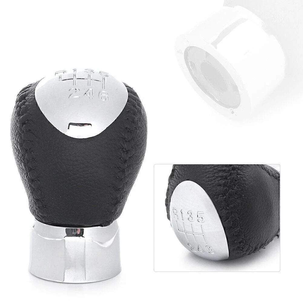 Leather Rear Shift Knob Gear Manual Shifter 6 Speed for Mazda 3 5 6 CX-5