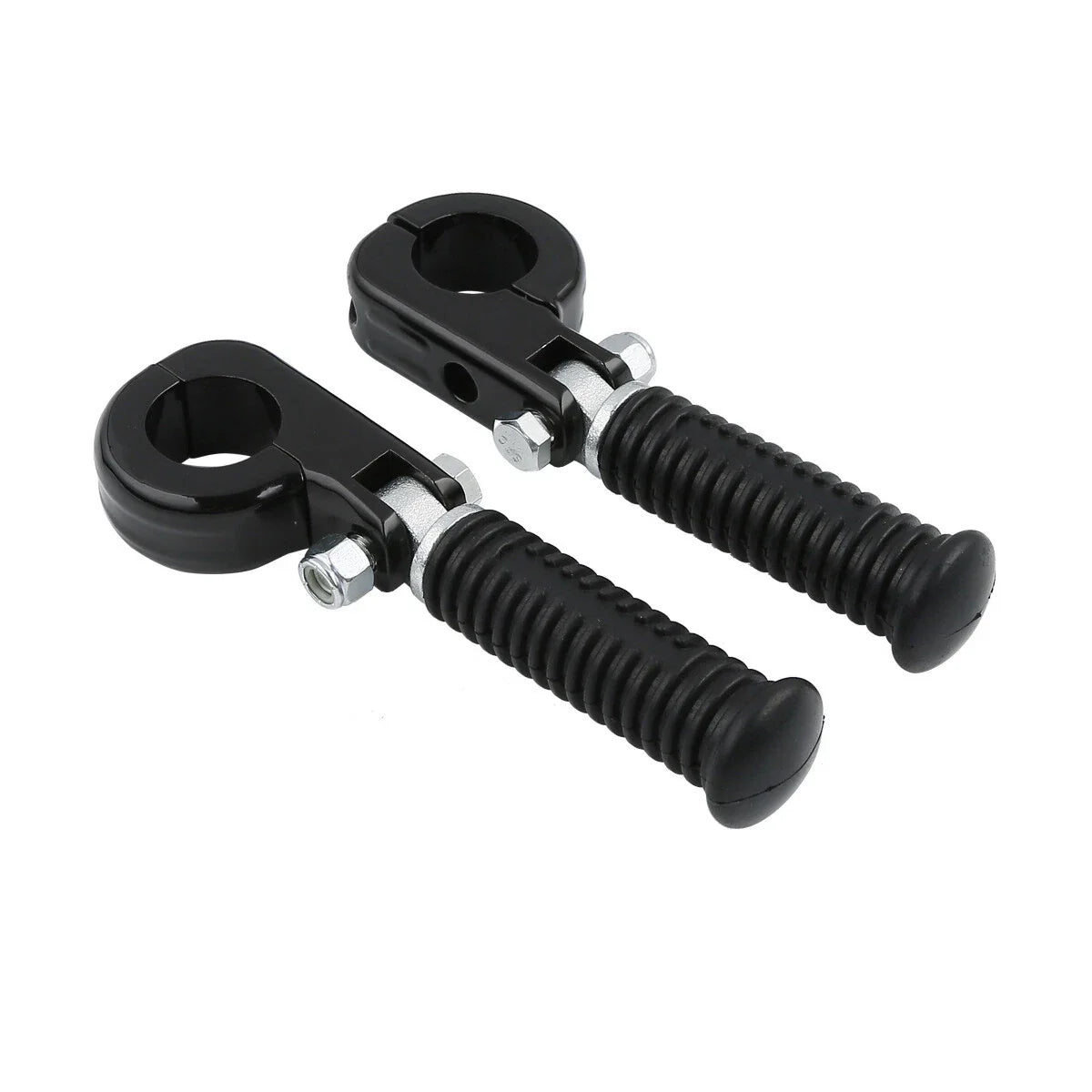 1 1/4" Black Highway Engine Guards Crash Bar Foot Pegs