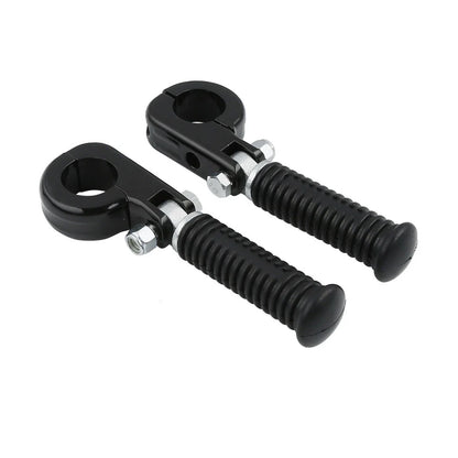 1 1/4" Black Highway Engine Guards Crash Bar Foot Pegs