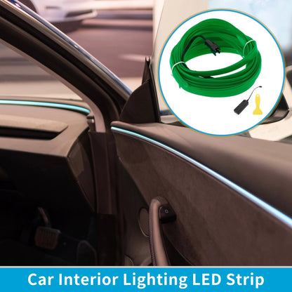 LED Strip Neon Wire Interior Decoration Lighting for Universal Cars (3V)