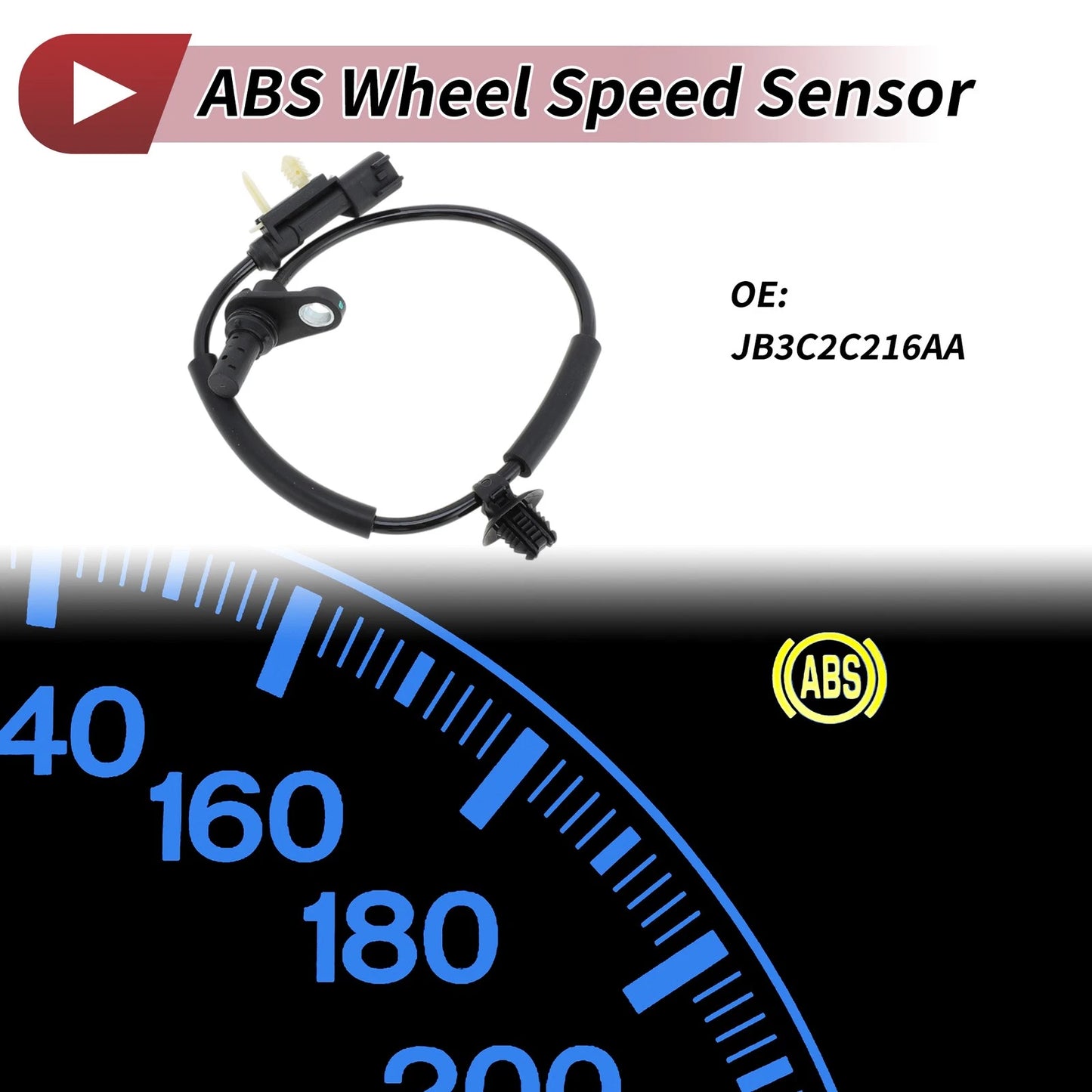 ABS Wheel Speed Sensor No.JB3C2C216AA for Ford Ranger  Rear Left