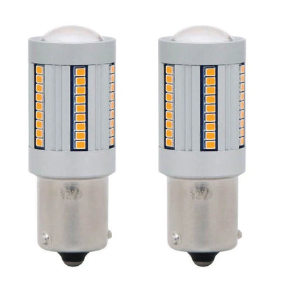 2 x LED Amber Light Globe Bulb 12V 21W Canbus