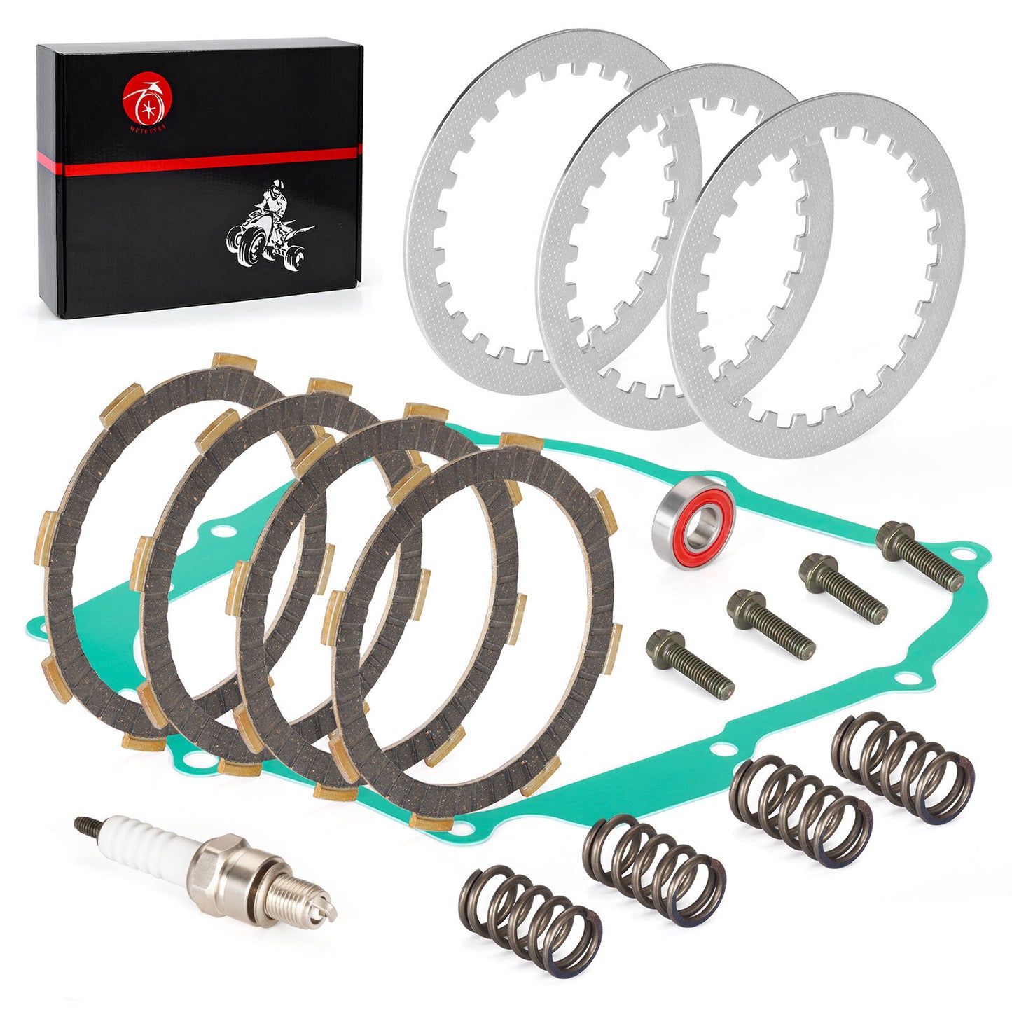 Clutch Friction Plates Gasket Kit for Honda XR80R XR100R (1987–2004)