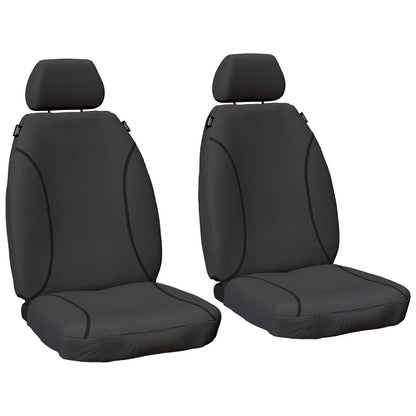 2 x Front & Rear Canvas Car Seat Covers for Hilux TGN16 (2005–2015)