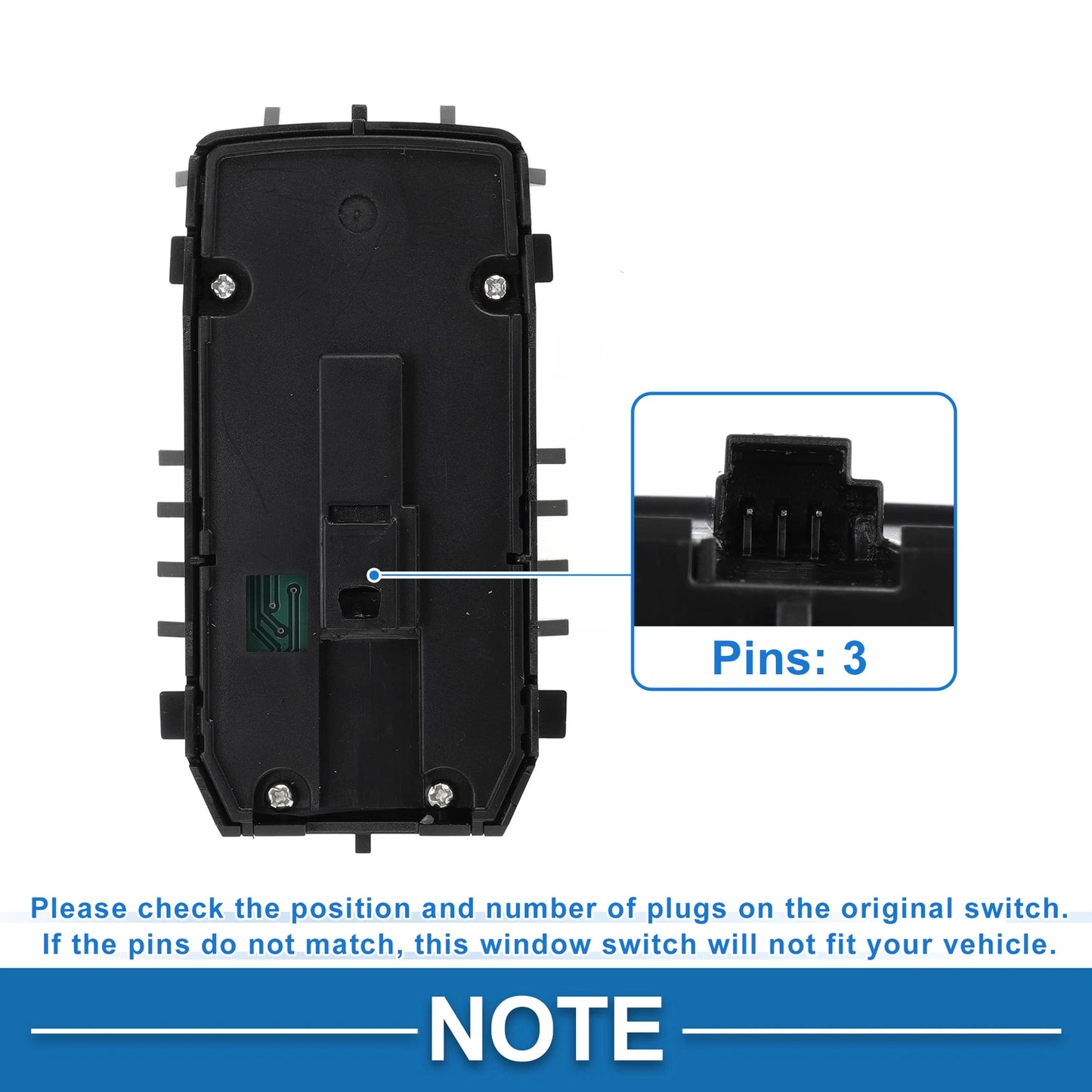 Front Driver Side Power Window Switch for Mercedes-Benz S560 (2018–2020) No.2229050009