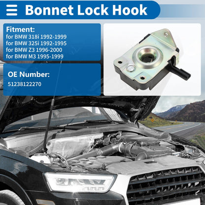 Hood Latch Assembly for BMW 318i (1992–1999) No. 51238122270