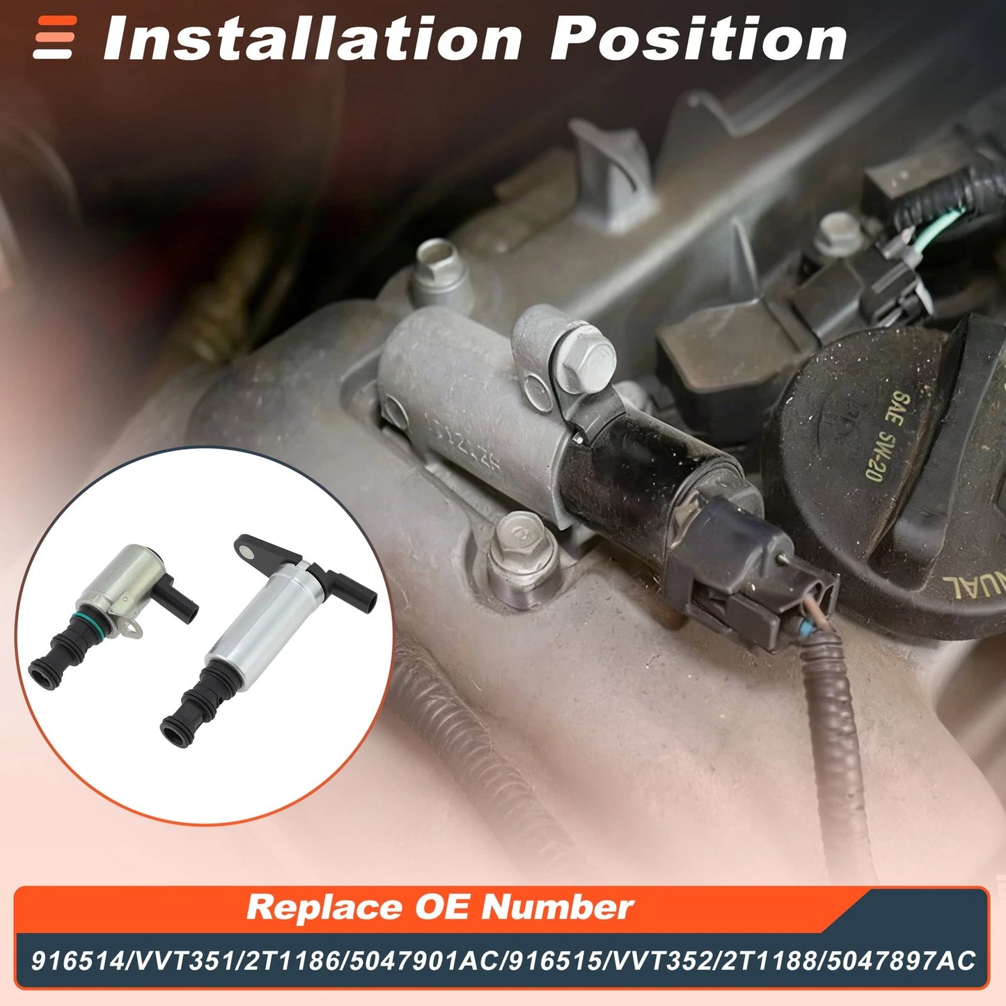 VVT Solenoid for Hyundai Chrysler Dodge V6 3.6L