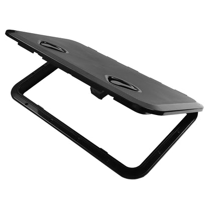 Marine Boat Deck Access Inspection Hatch Cover 23.86" x 13.9" Black