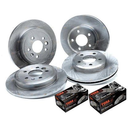 FULL SET Front & Rear Disc Rotors + Brake Pads Ford Falcon BA BF FG (2002-2016)