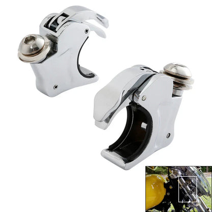 4PCS 39mm Front Fork Windscreen Clamps for Harley Sportster Dyna Super Glide