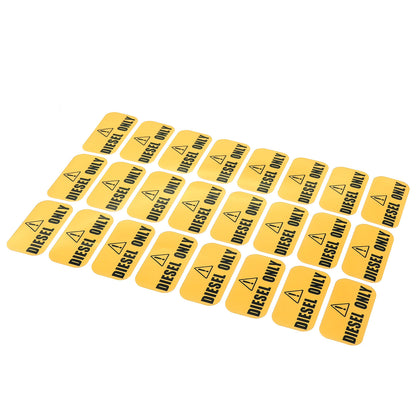 Set of 24 Diesel Only Stickers for Car Van