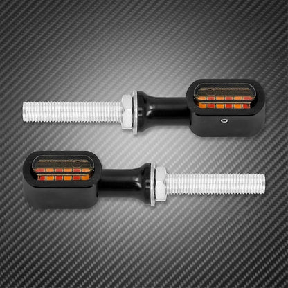Rear Mini LED E Mark Turn Signal Lights for Harley Softail Touring Sportster