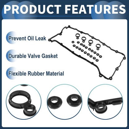 Valve Cover Gasket Set for Dodge Dart (2013–2016) 2.4L L4 VS50906R