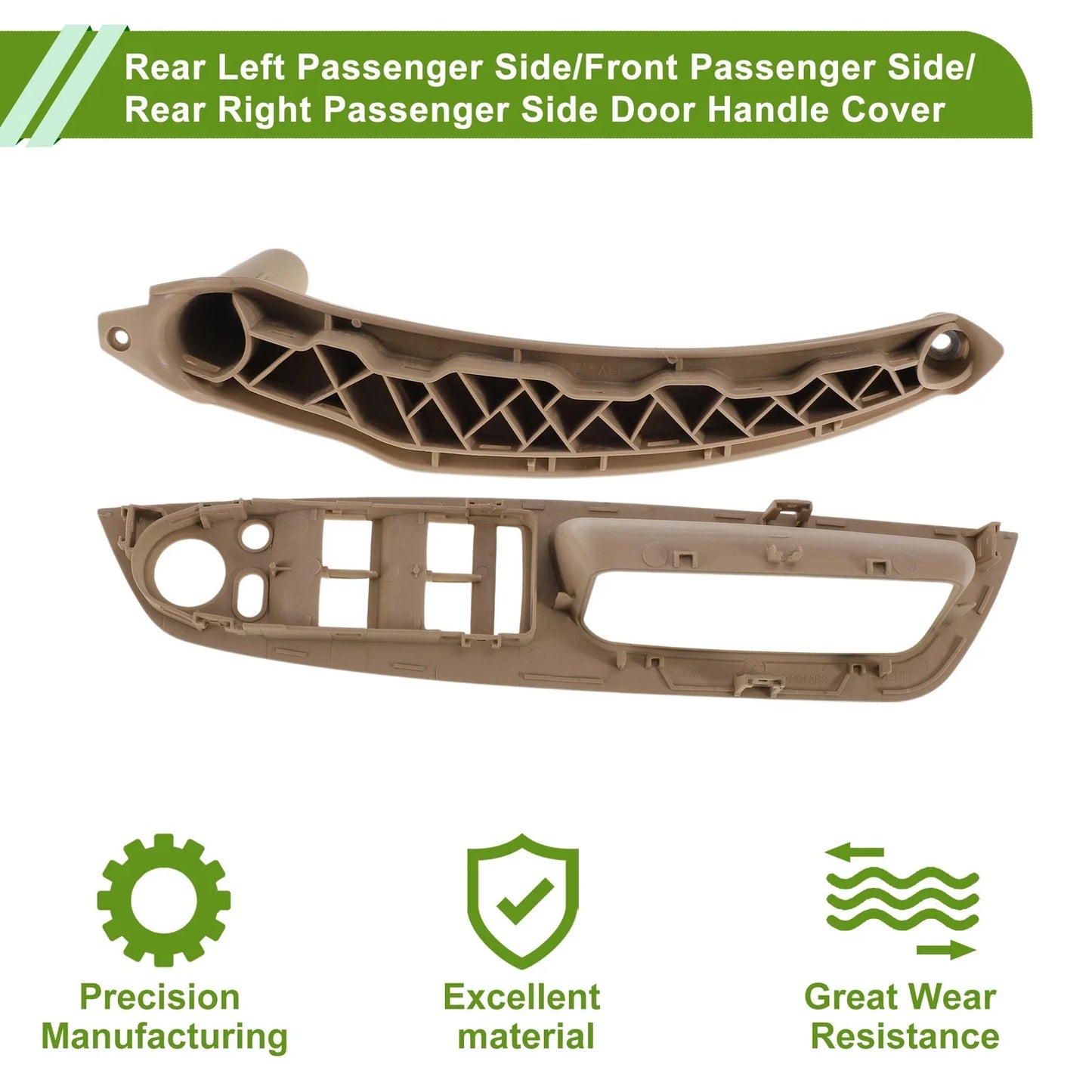 Door Panel Handle Pull Trim Cover for BMW X5 E70 Beige (2007-2013)