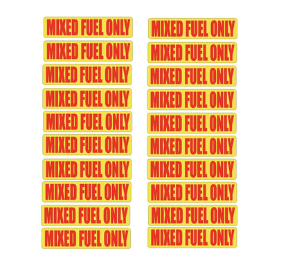 20x Fuel Only Sticker Decal for Garage Vehicle Truck Diesel
