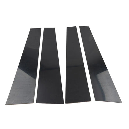 Pillar Post Set Door Window Trim Covers Gloss Black for Dodge Ram 1500 (19-24)