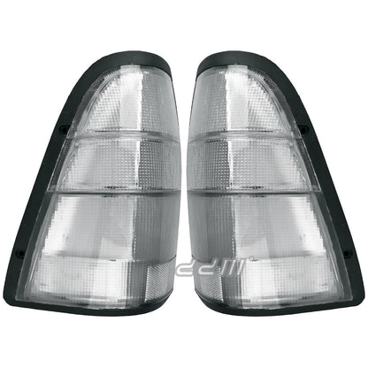 1 Pair White Rear Tail Lights for Isuzu Holden Rodeo R9 TF (1998-2002)