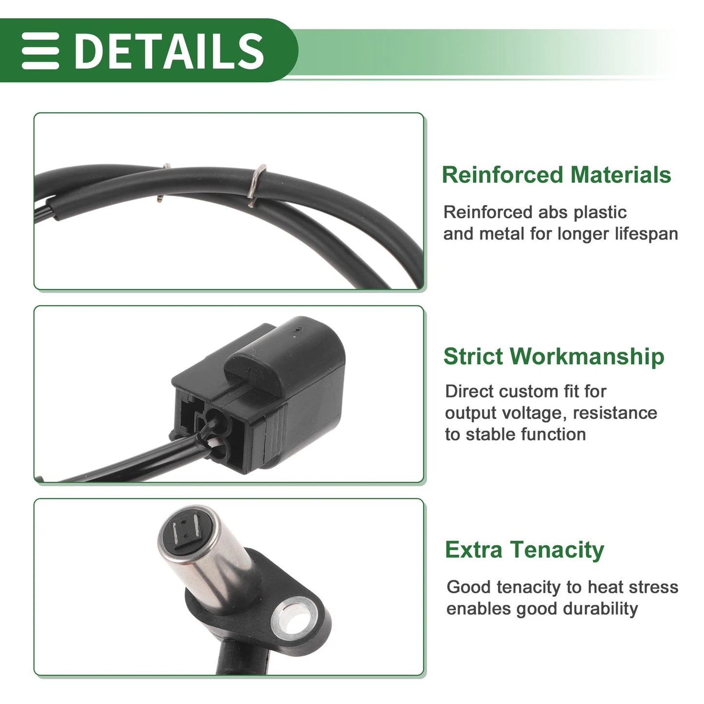 ABS Wheel Speed Sensor No.MR307038 for Mitsubishi Montero (1998–2004)