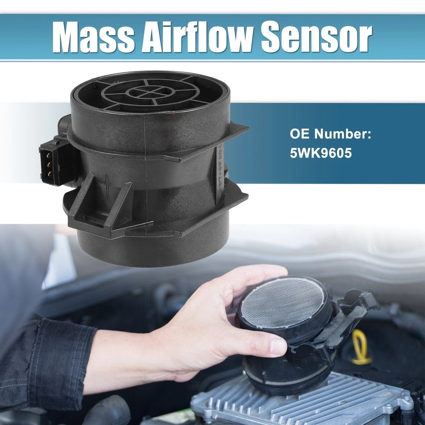 Mass Air Flow Sensor for BMW 323i  (1998–2000) No. 5WK9605