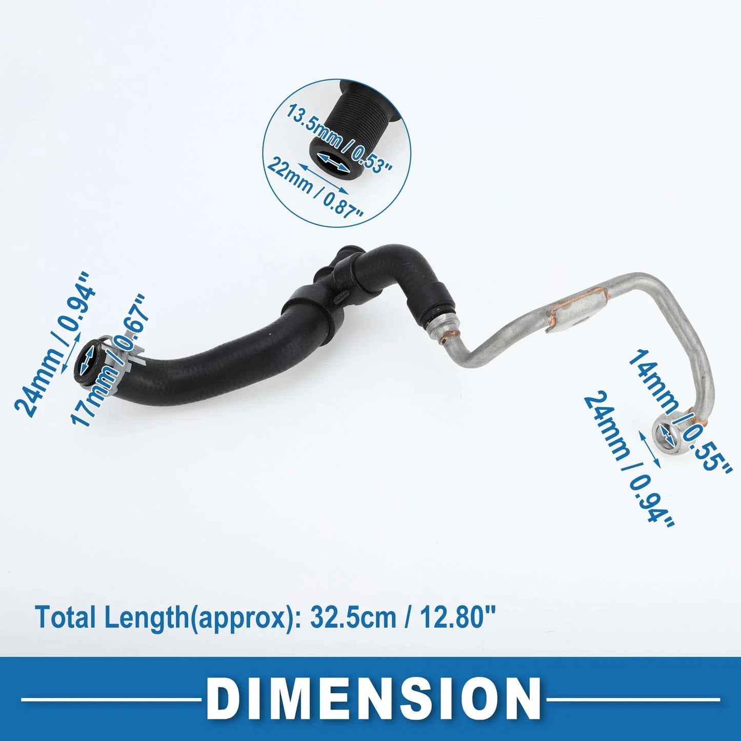 Turbocharger Coolant Hose Return Line for BMW 120i 220i 320i 430i