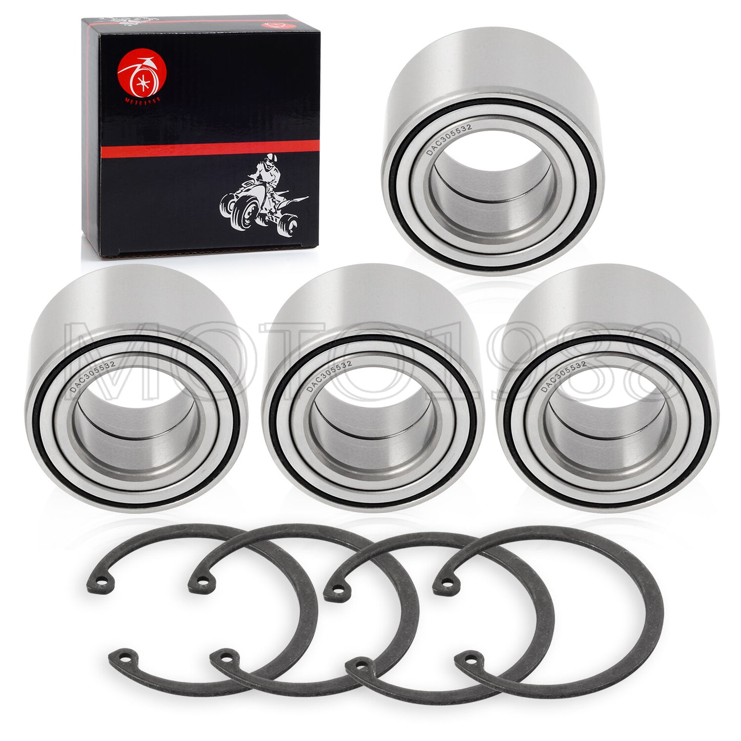 Set of 4 Wheel Bearings for Arctic Cat 650 4x4 (2005–2012)