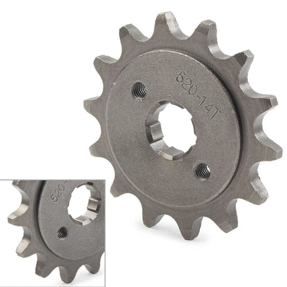 14T Front Sprocket Cog for 125cc-250cc Dirt Pit Bike ATV Go Kart