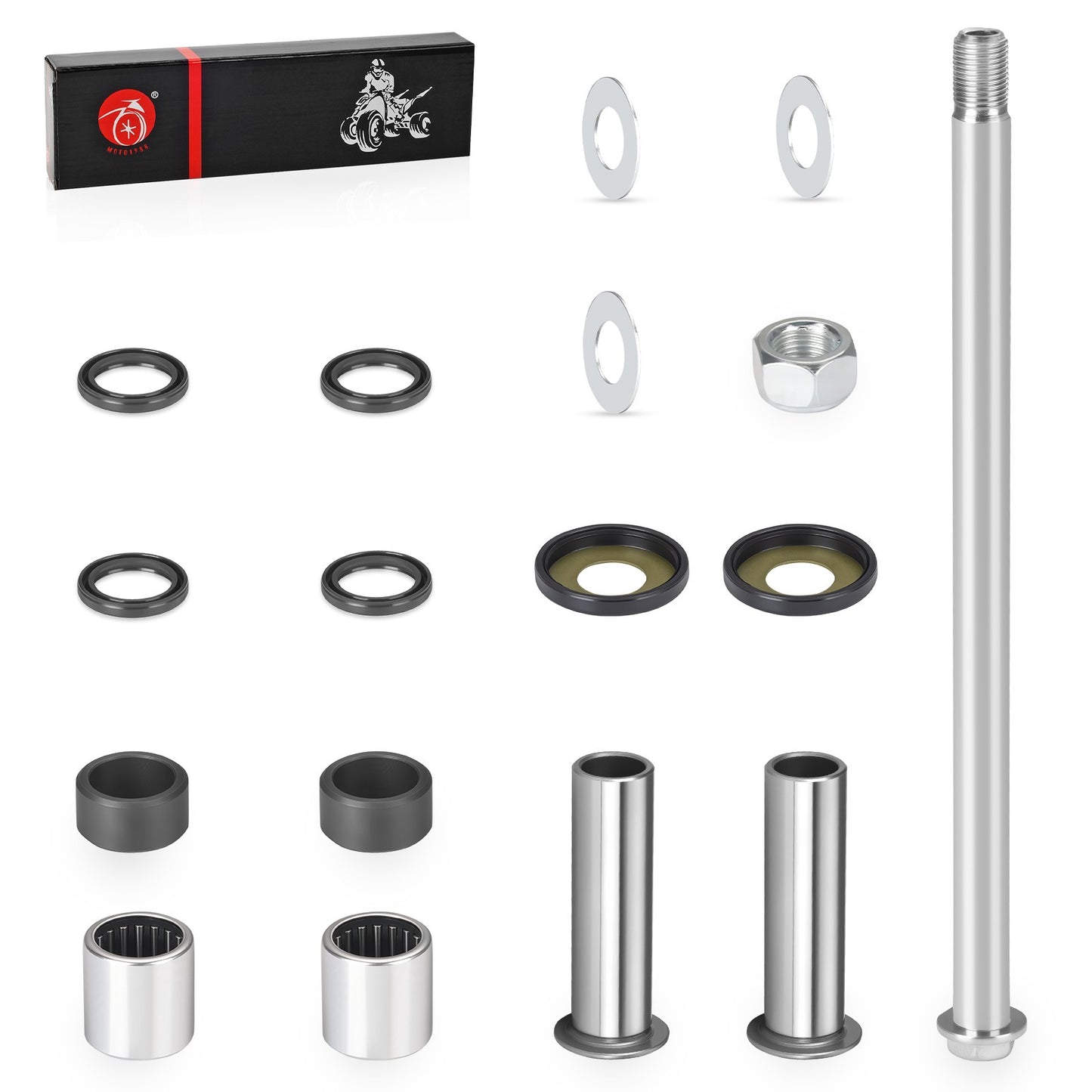 Rear Swing Arm Bearing Seal Pivot Bolt Kit for Arctic Cat DVX 400 (2004–2008)