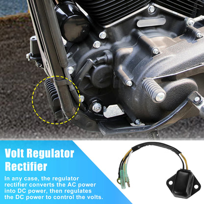 1pc Voltage Regulator Rectifier for Kawasaki 650 X-2 (No. 210663703)