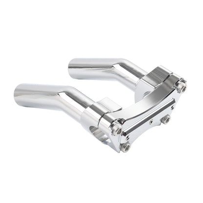 5.5" D Pullback Handlebar Riser Top Clamp for Harley Dyna Sportster XL1200 (1" Bar)